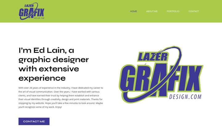 Screenshot of lazergrafixdesign.com