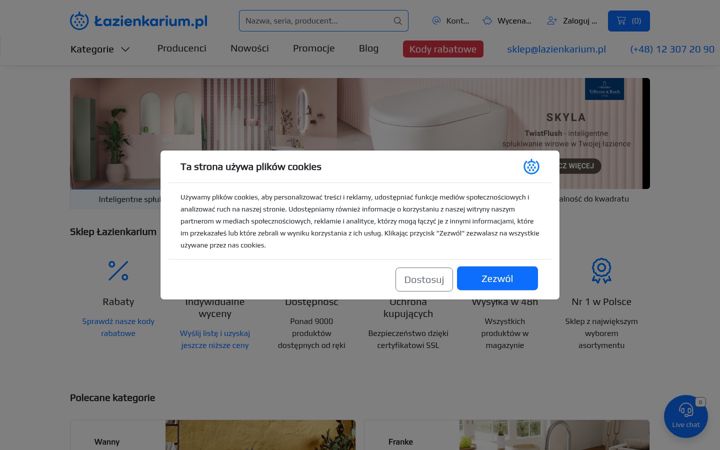Screenshot of lazienkarium.pl