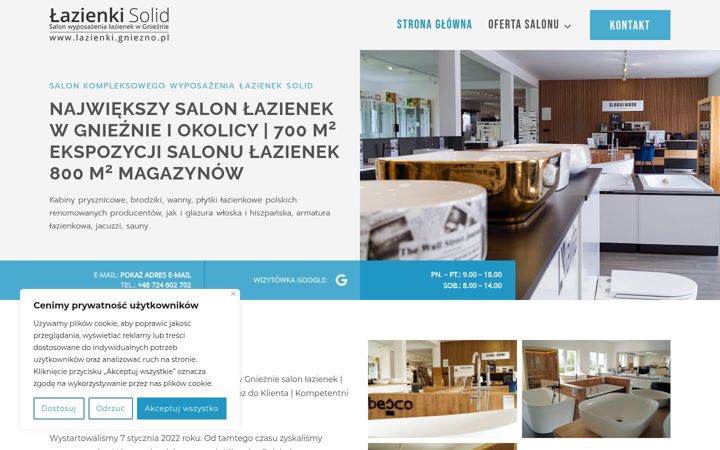Screenshot of lazienki.gniezno.pl