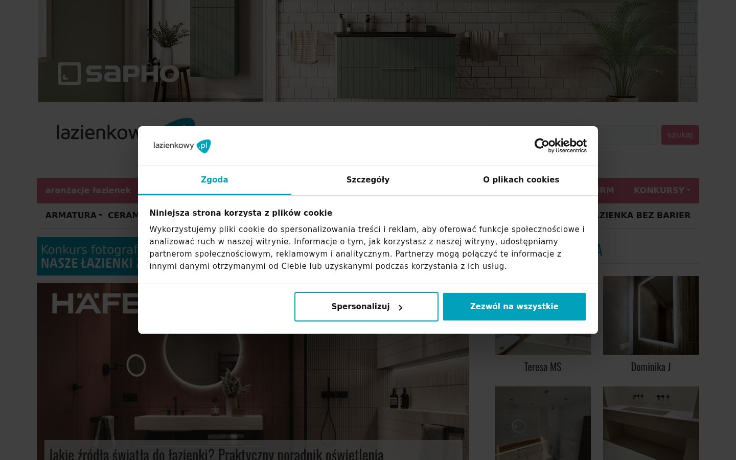 Snímek obrazovky baneru souhlasu zobrazeného před jakoukoli interakcí