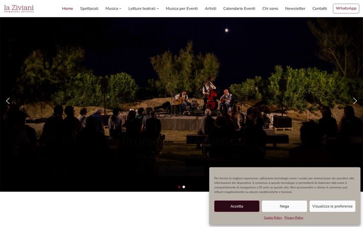 Screenshot of laziviani.com