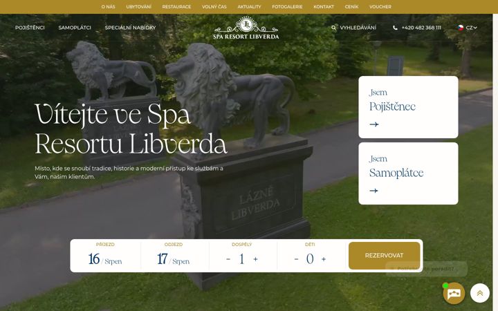 Screenshot of lazne-libverda.cz