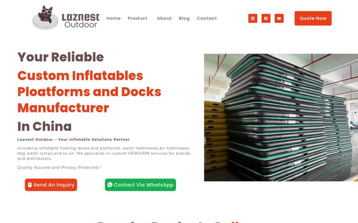 Screenshot of laznest.com