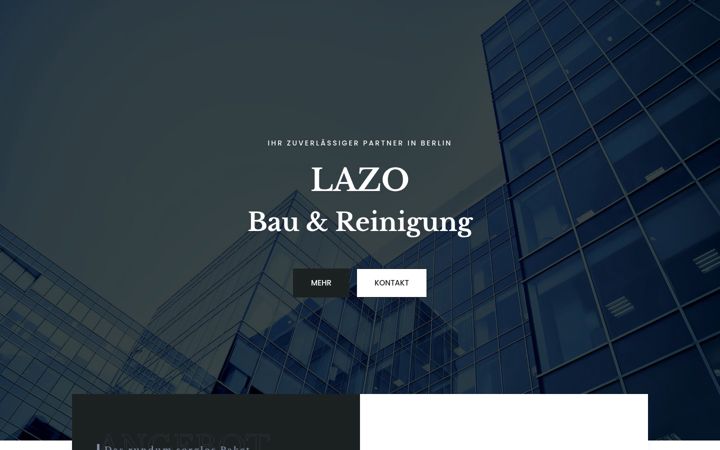 Screenshot of lazo-bau-reinigung.de