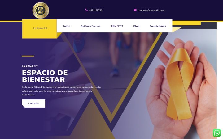 Screenshot of lazonafit.com