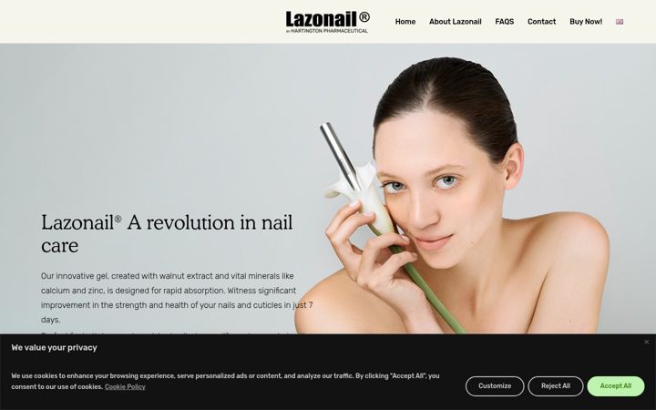 Screenshot of lazonail.com