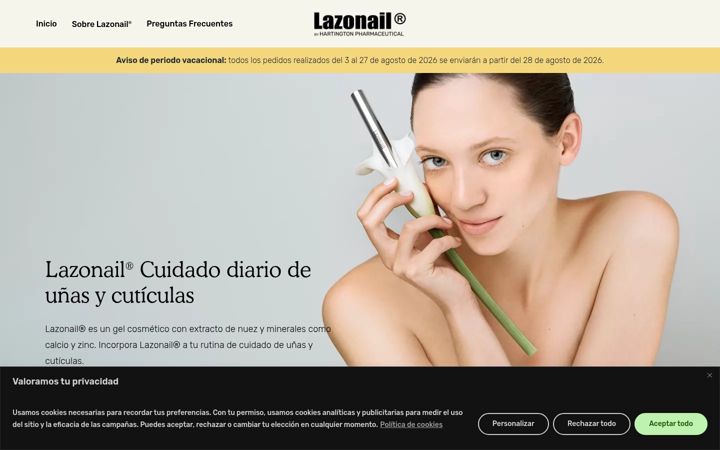 Screenshot of lazonail.es