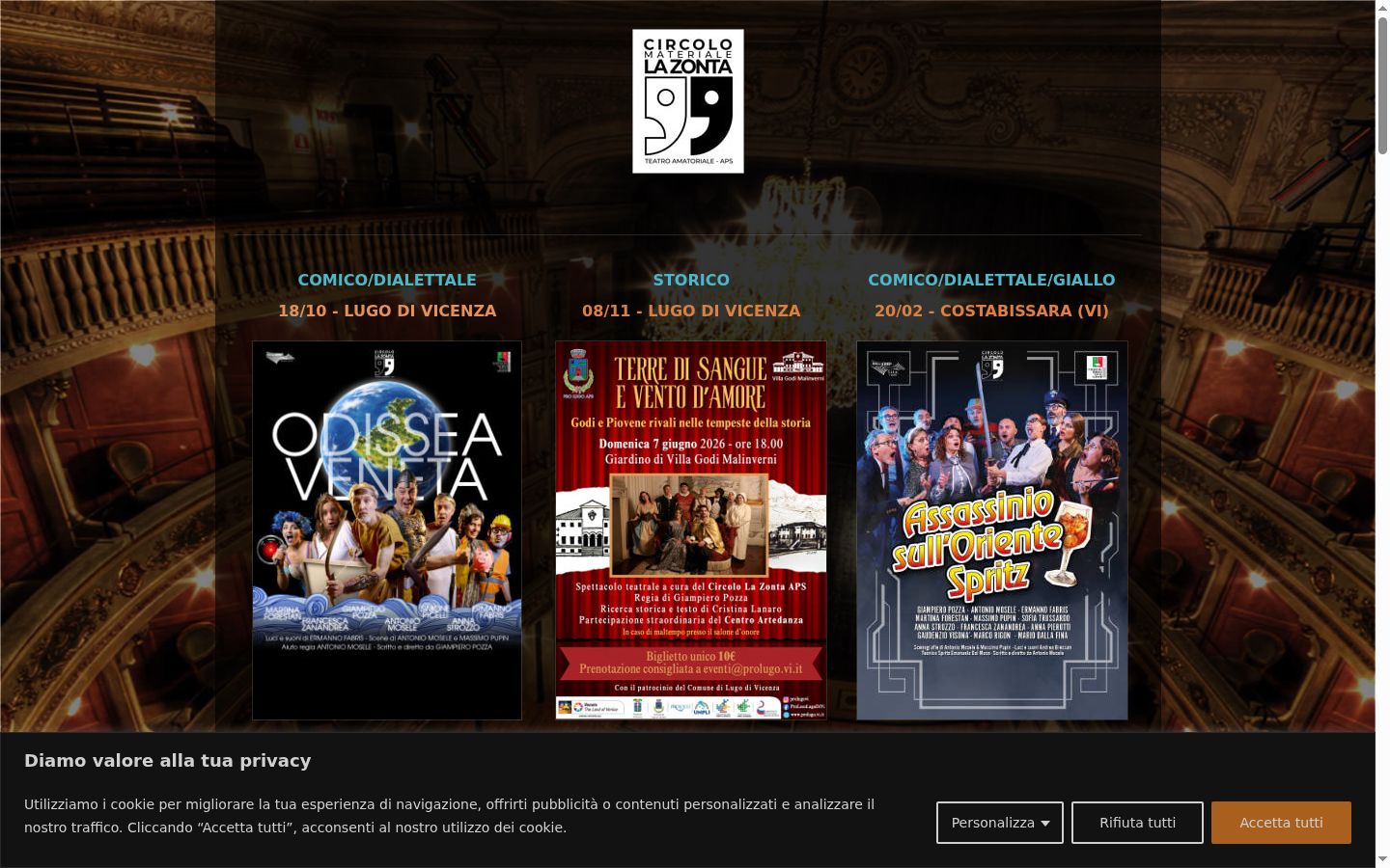 Screenshot des Einwilligungsbanners vor jeglicher Interaktion