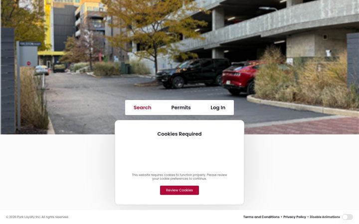 Screenshot of lazparkingindy.com