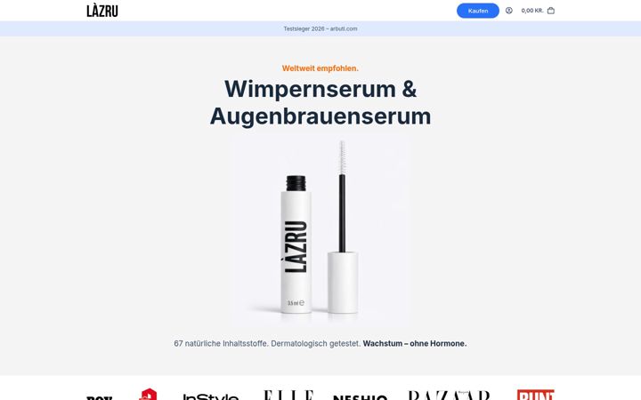 Screenshot of lazru.com