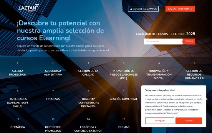Screenshot of laztan.academy