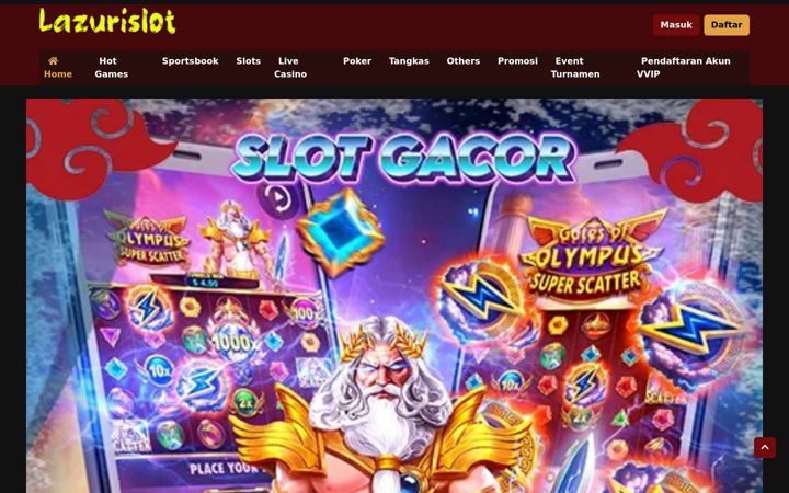 Screenshot of lazurislot.com
