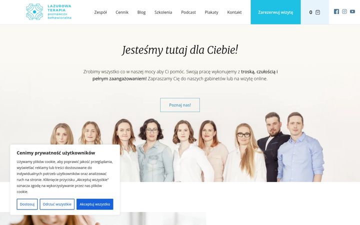 Screenshot of lazurowaterapia.pl