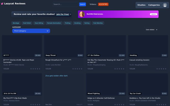 Screenshot of lazycat.net