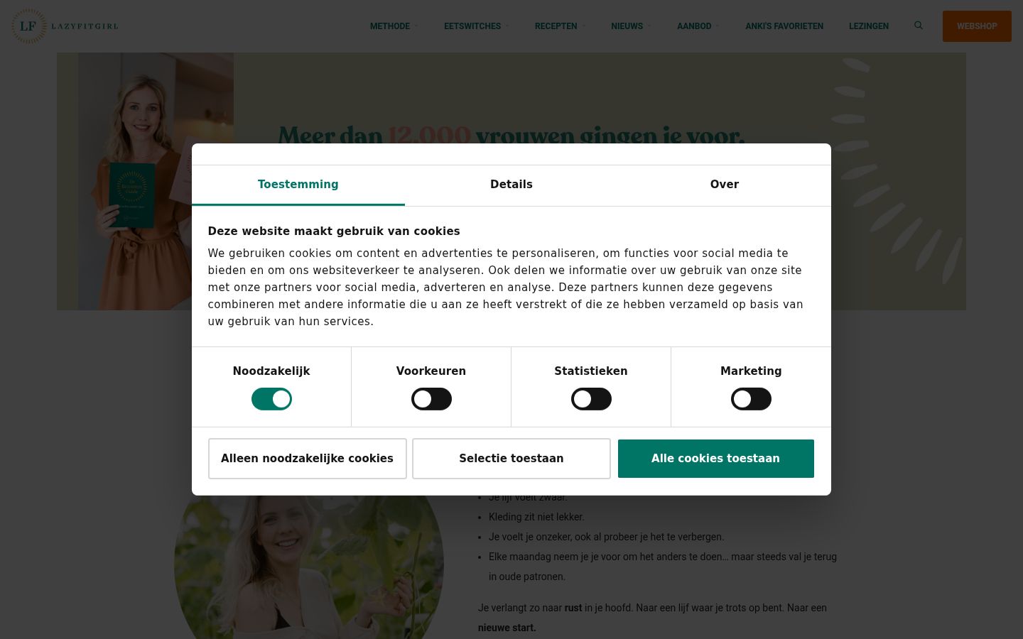 Kuvakaappaus suostumusbannerista, joka näytettiin ennen mitään vuorovaikutusta