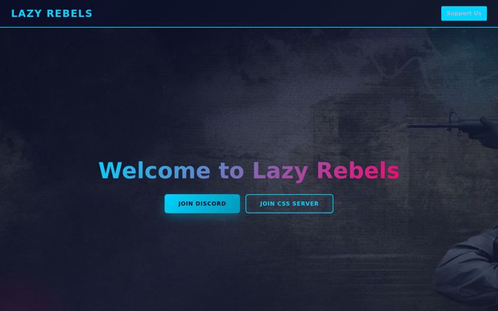 Screenshot of lazyrebels.co.uk