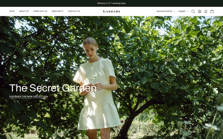 Screenshot of lazzarionline.com