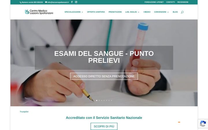 Screenshot of lazzarospallanzani.it