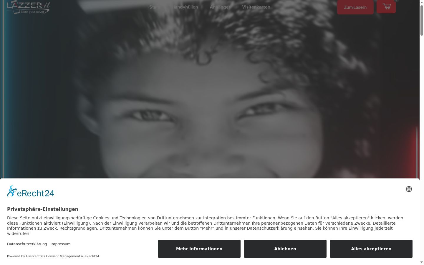 Screenshot tal-banner tal-kunsens muri qabel kwalunkwe interazzjoni