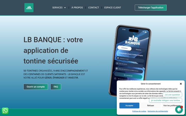 Screenshot of lb-banque.com
