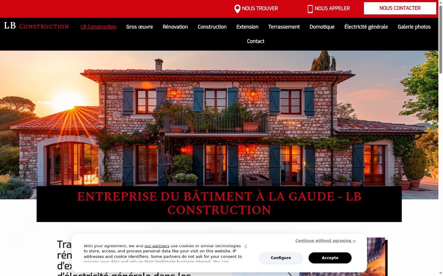 Screenshot του banner συγκατάθεσης που εμφανίστηκε πριν από οποιαδήποτε αλληλεπίδραση