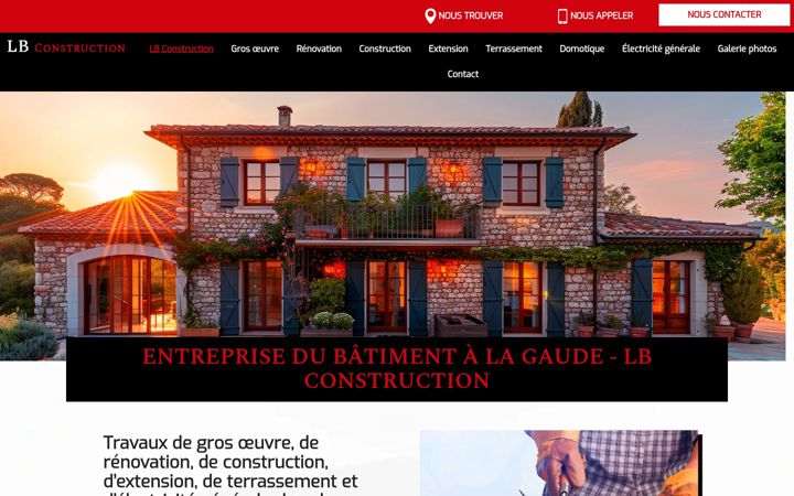 Screenshot of lb-construction.fr