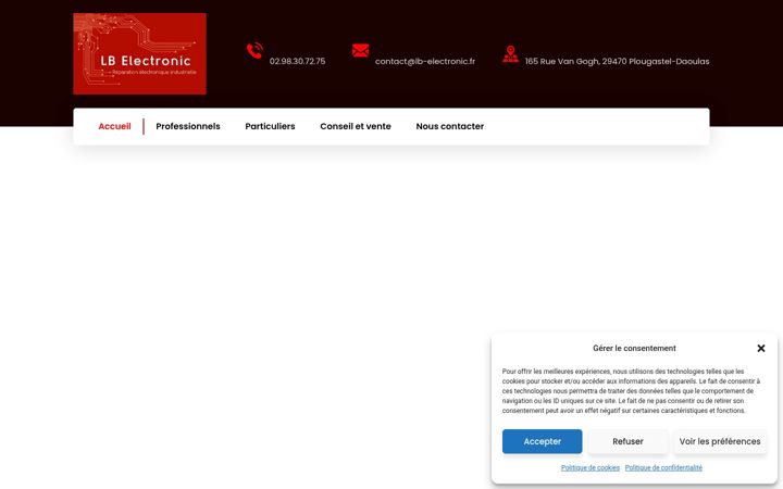 Screenshot of lb-electronic.fr