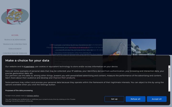 Screenshot of lb-maconnerie-orange.fr