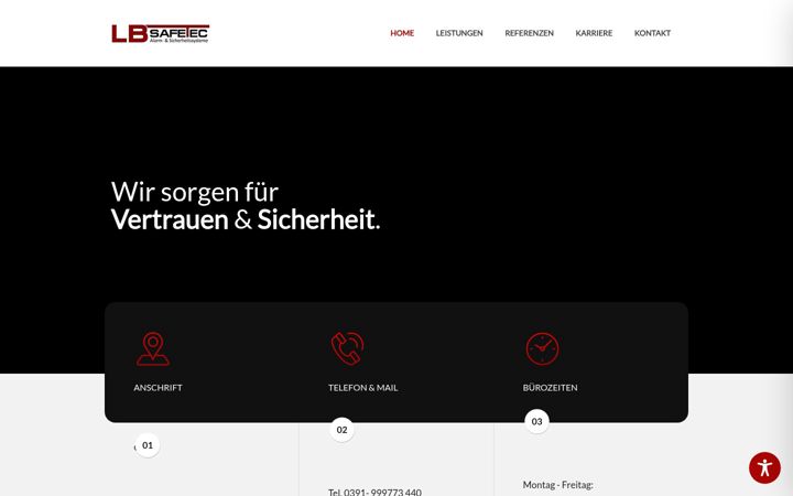 Screenshot of lb-safetec.de