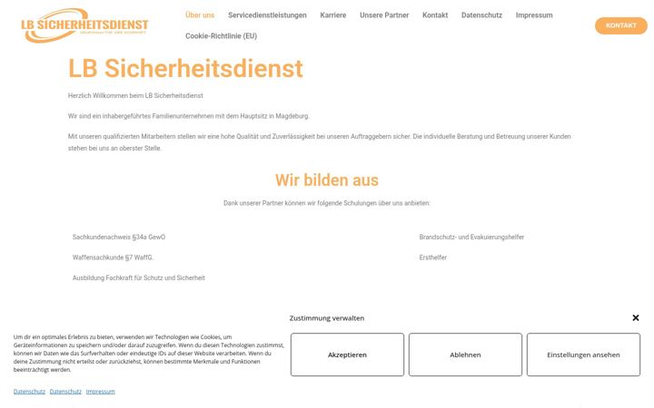 Screenshot of lb-sicherheitsdienst.de