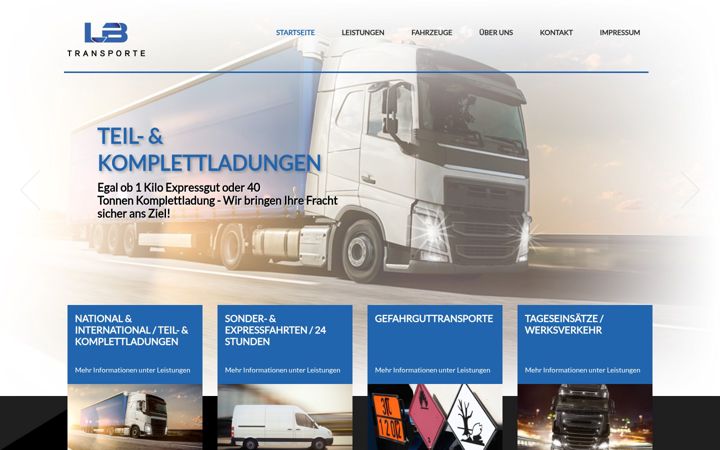 Screenshot of lb-transporte.de