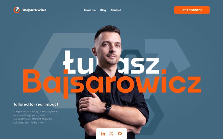 Screenshot of lbajsarowicz.me