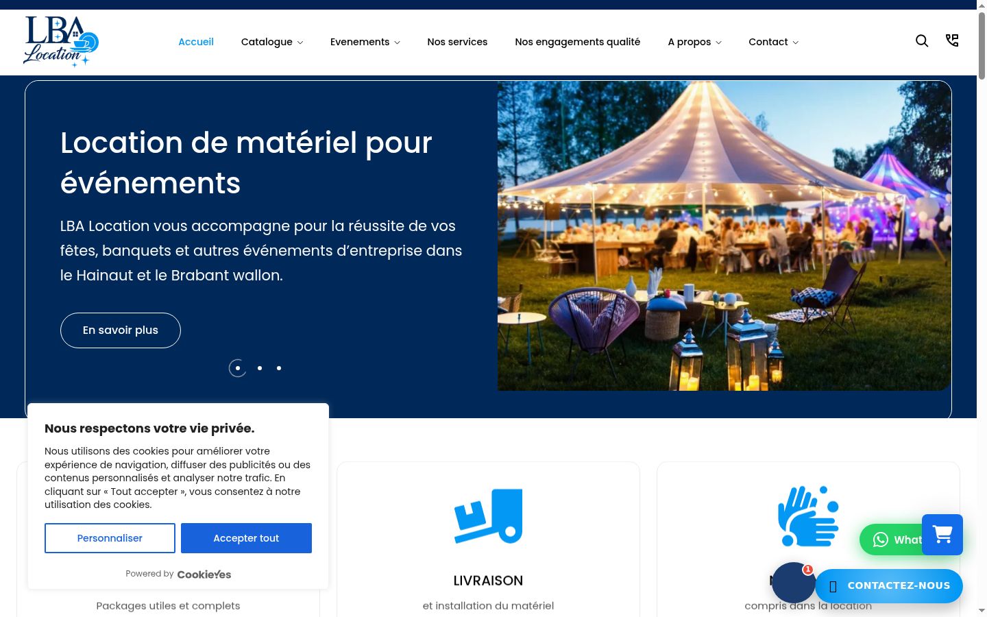 Screenshot tal-banner tal-kunsens muri qabel kwalunkwe interazzjoni