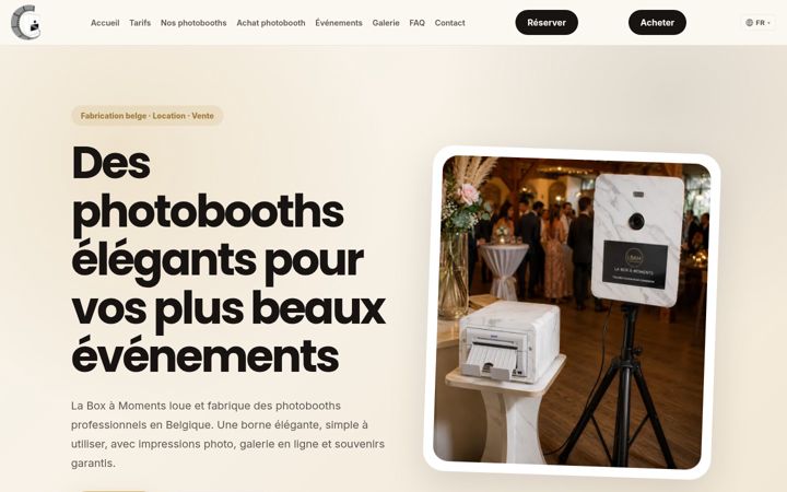Screenshot of lbam.be