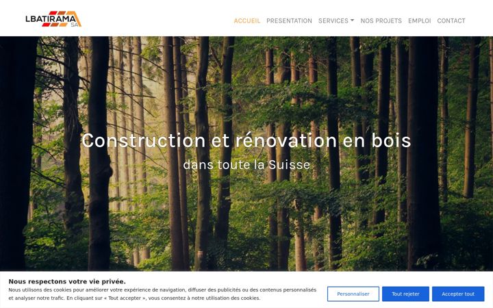 Screenshot of lbatirama.ch