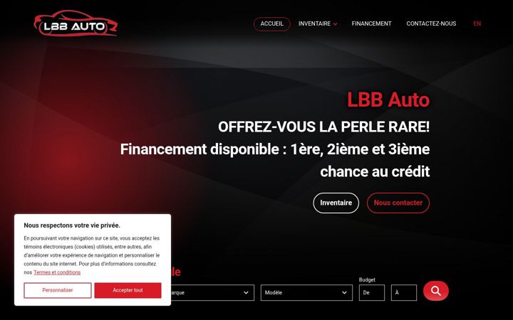 Screenshot of lbbauto.com