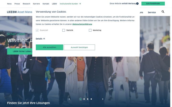 Screenshot of lbbw-am.de