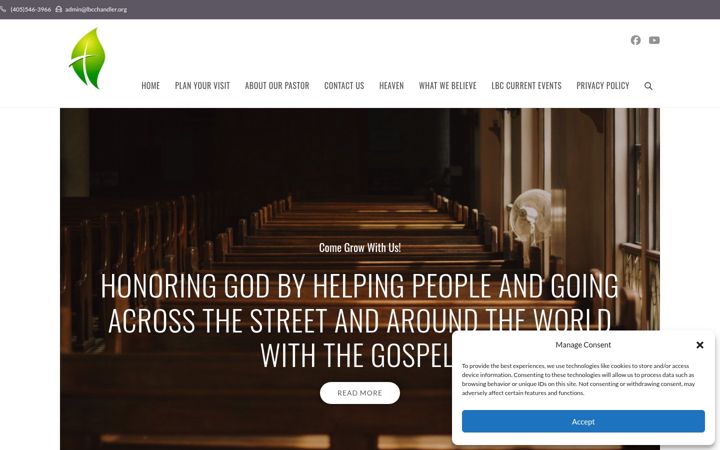 Screenshot of lbcchandler.org
