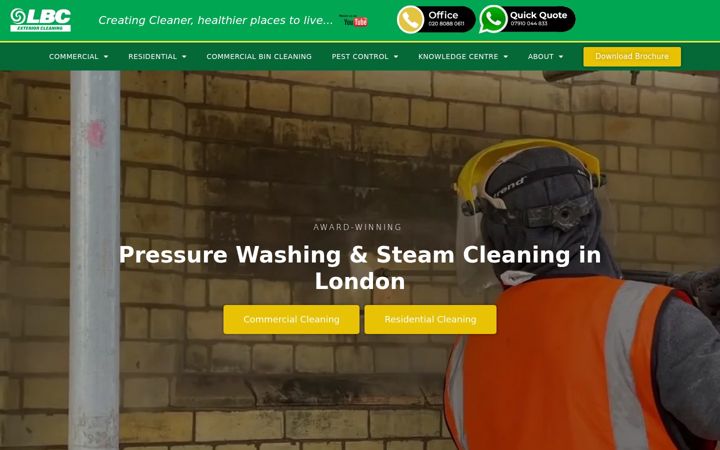 Screenshot of lbcclean.co.uk
