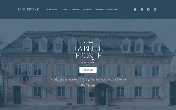 Screenshot of lbe-restaurant.fr