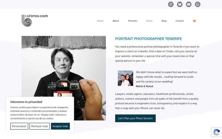 Screenshot of lbfotos.com