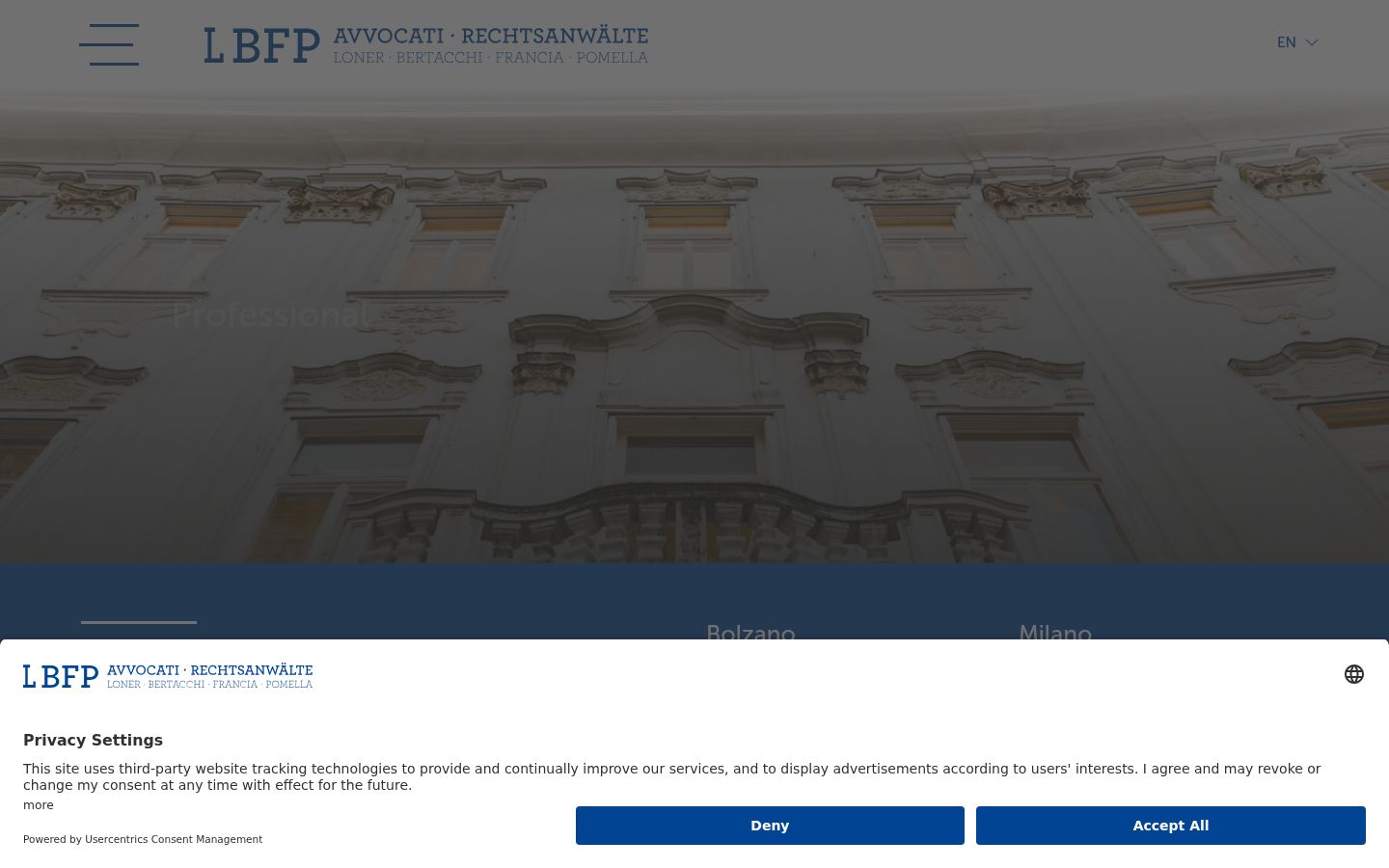 Captura de ecrã do banner de consentimento apresentado antes de qualquer interação