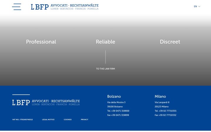 Screenshot of lbfpavvocati.it