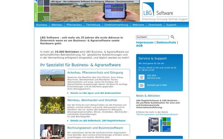 Screenshot of lbg-cd.at