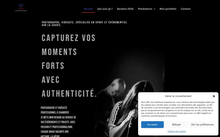 Screenshot of lbgraphie.fr