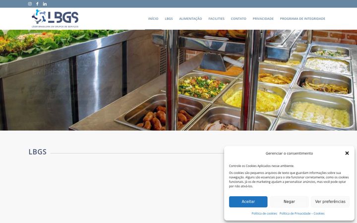Screenshot of lbgs.com.br