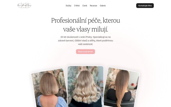 Screenshot of lbhair.cz