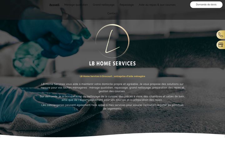 Screenshot of lbhomeservice.fr