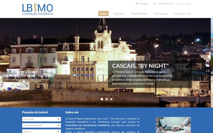 Screenshot of lbimo.pt