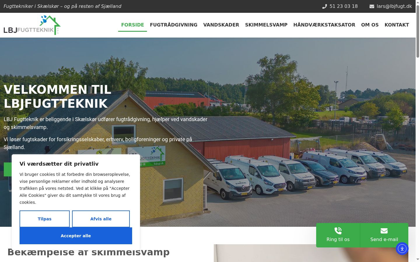 Snimka zaslona bannera za privolu prikazanog prije bilo kakve interakcije